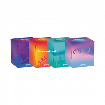 Kleenex Collection Kosmetiktuecher, Wuerfel Box, 3 lagig, Design wechselnd, 48 Stueck